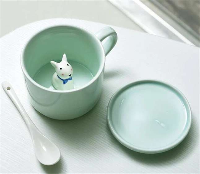 Красивая керамическая кружка для кофе молока чая 3D с животными Baymax панда кошка