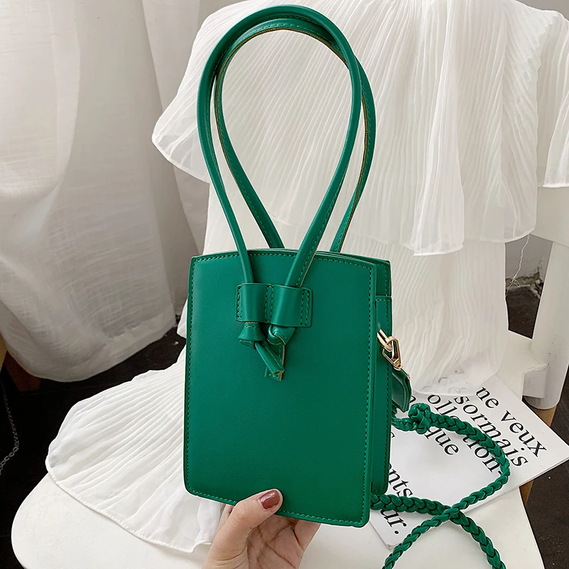 

Designer Small Square Women's Handbag Phone Bag Purse Tote Shoulder Crossbody Bag Fashion Yellow Beige Green Bag for Women 2019