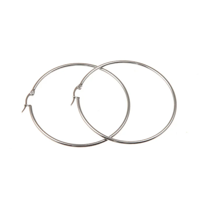 Женские гладкие баскетбольные серьги кольца 1 пара 30 100 мм|circle hoop earrings|hoop earringsloop