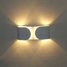 2W Dimmable LED Wall Sconce Light Hotel Bathroom Canteen Office PUB Fixture Bulb