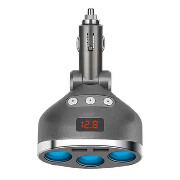 

BEESCLOVER 5V 1A/2.4A Dual USB Car Cigarette Lighter Splitter Socket Adapter LED Voltage Monitor Auto Car USB Plug Converter r30