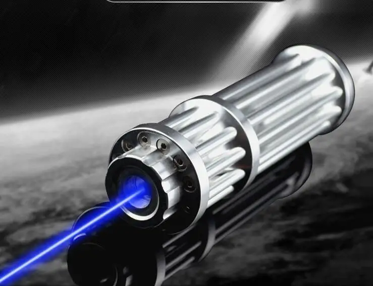 Мощная военная Синяя лазерная указка 500 Вт 500000 м 450нм лазер, светильник для вспышки, горящая спичка/светильник для сжигания сигар/свечей/черного цвета для охоты