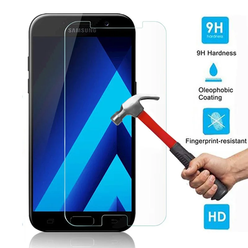9H 0 26 мм Взрывобезопасное закаленное стекло для Samsung Galaxy A7 2017 A720 защита экрана