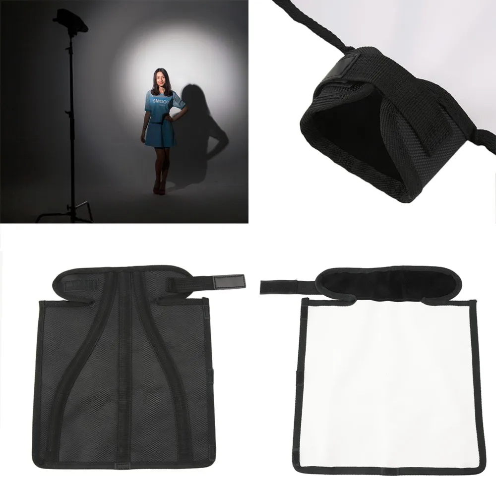 New Arrival Spotlighting Cloth Flash Diffuser Bender Light Beam Snoot Softbox Tube HOT Drop Shipping