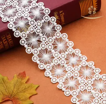 

15Yard Cobweb Spider web Flower Chiffon Lace Fabric Trim Ribbon For Apparel Sewing DIY Bridal wedding Doll Cap Hair clip