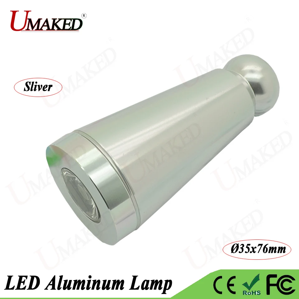 

5pc 1W 3W 5W Dia 35x76mm Alumimun LED Lamp Head Kits light mount Base Spotlight/LED Bulb Case+heat sink PCB+Lens free shipping