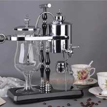 T дизайн золото/серебро и черный капля воды Королевский Балансирующий сифон кофе машина/Бельгийская Кофеварка syphon Вакуумный Кофе пивоварня