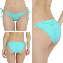 PERONA, Одноцветный бикини, низ, для загара, для женщин, сексуальный, резинки сзади, низ, купальник, женский, бразильский, пляжная одежда, Рио, бикини, трусы, 113
