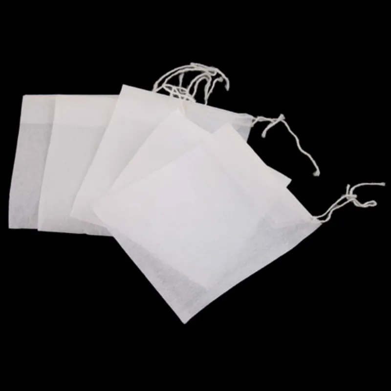 New Arrival 50/100Pcs 6 x 7cm Non-woven Fabrics Disposable Tea Bags Sealed Filter-free Herbal Tea boiled stew Soup Spice Bag