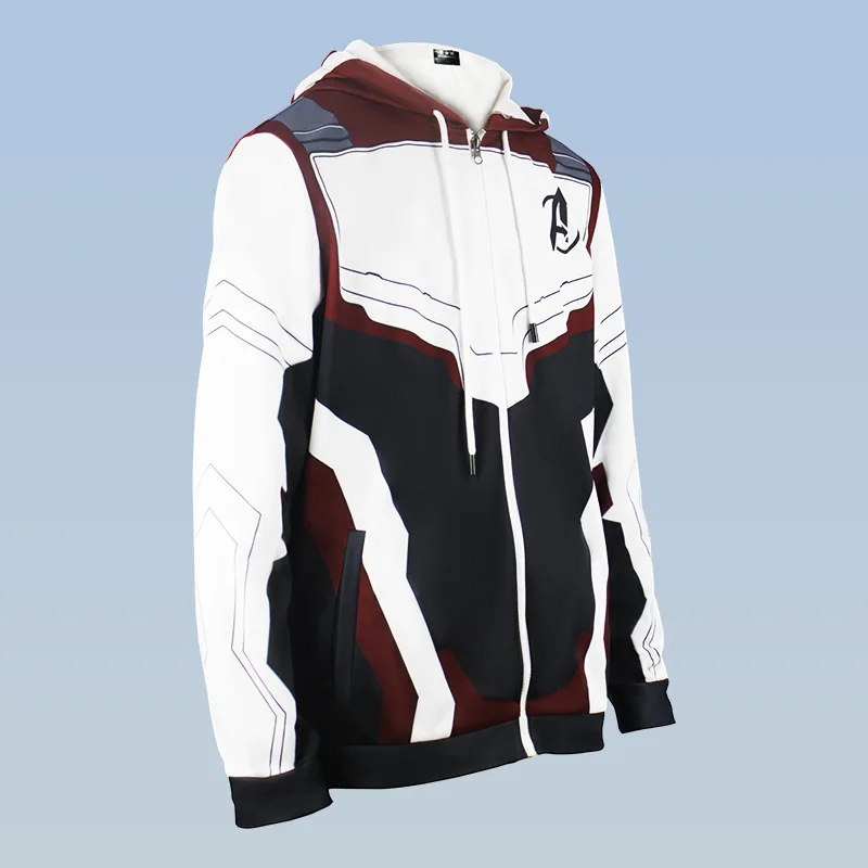 superhero Iron Man Hoodies suit Avengers Endgame Quantum Realm Sweatshirt Jacket Advanced Tech Hoodie+ trousers Cosplay Costumes