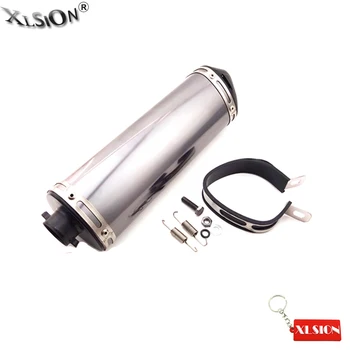 

XLSION 38mm Silence Exhaust Muffler With Removable Silencer 295x100mm For Pit Dirt Bike ATV Quad Motorcycles