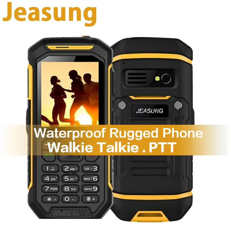 Pаспродажа Русская клавиатура JEASUNG X6 UHF портативная рация IP68 прочный мобильный телефон водонепроницаемый 2500 мАч 2,4 дюймов две sim карты GSM