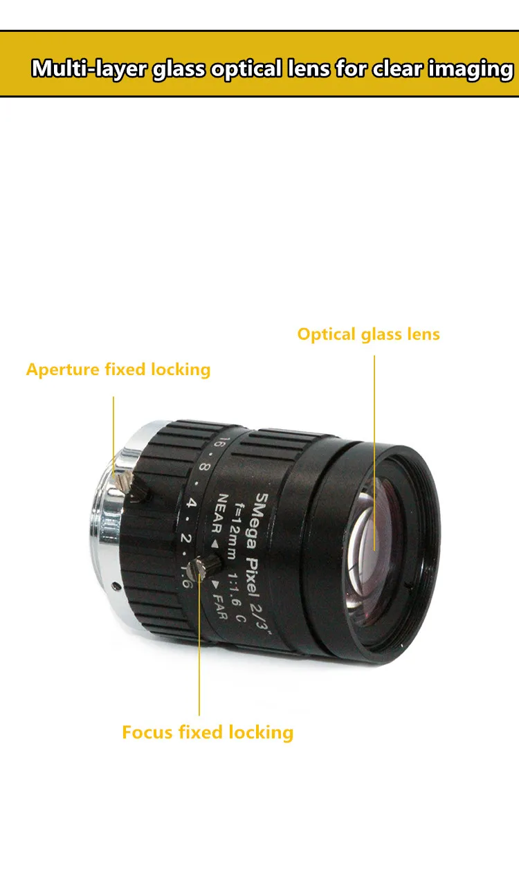 Multi-layer glass optical lens for clear imaging