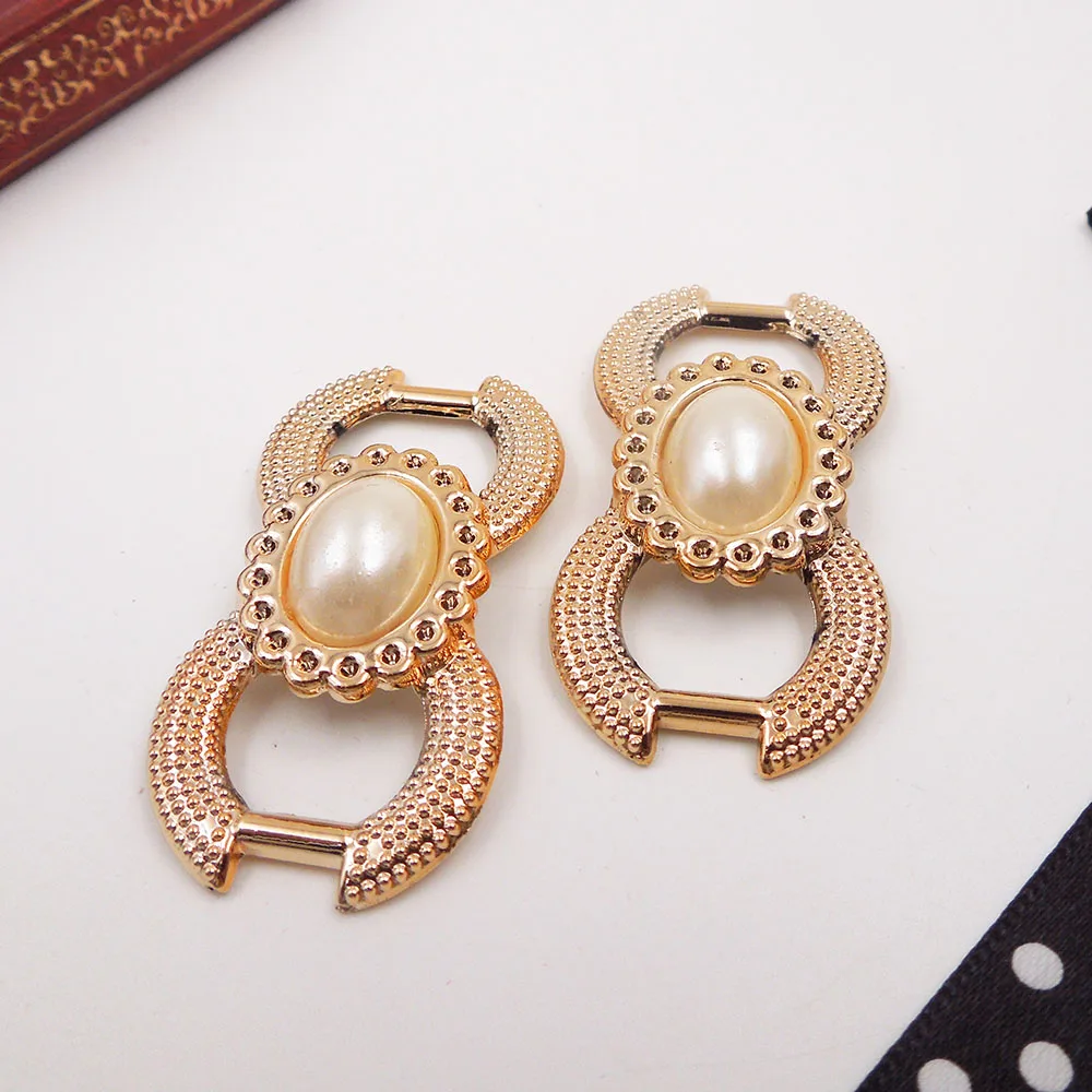 

45/23mm,15pcs uv plated rose gold no fade ribbon buckles acessories Invitation Ribbon Slider Headband Hair Clip DIY