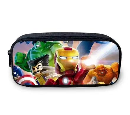 2018 جديد ليغو Ninjago الاطفال التجميل حقيبة الكرتون الأطفال المدرسة التجميل حالة الفتيات قماش حقيبة أقلام الفتيان القرطاسية حامل