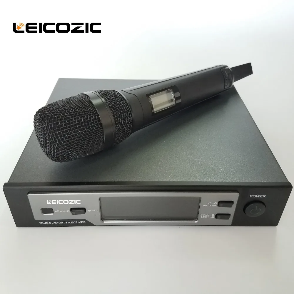 Leicozic SKM9100 беспроводной микрофон сценический 615-655/790-820 МГц Ручной беспроводной микрофон профессиональный microfono микрофон беспроводной