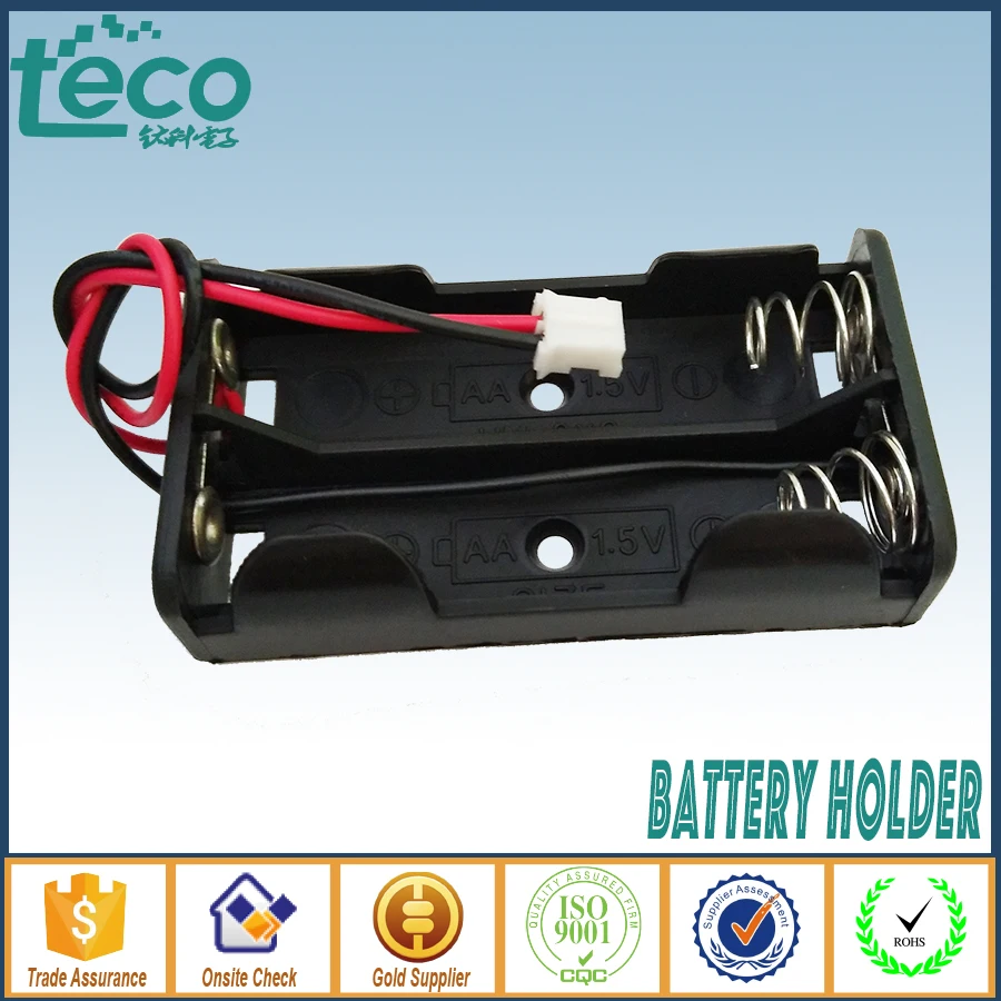 

5PCS/lot 2 AA Battery Holder 1.5V Parallel with 100mm JST 2.0 Connector Battery Storage Box TBH-2A-2A-WP-C2