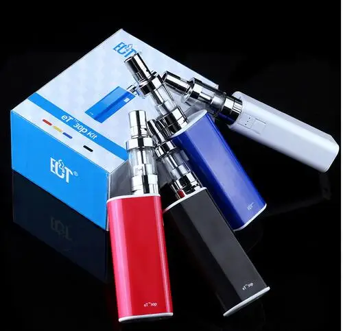 ECT original mechanical box mod et30p kit 30W E cig vaporizer mini fog kit airflow control 2200mah et 30P electronic cigarette