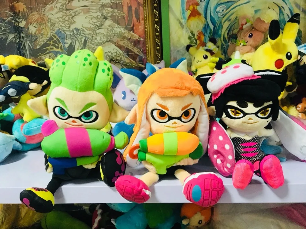 inkling boy and girl plush