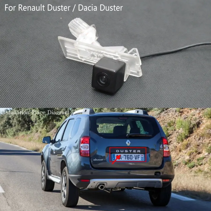 Skup Ludmiła dla renault duster dacia duster cofania kamera tylna kamera cofania HD oświetlenie tablicy rejestracyjnej instalacja