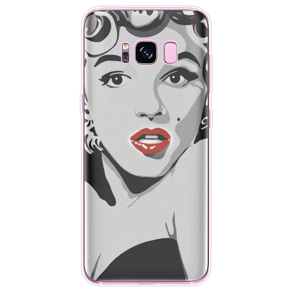 Чехол для телефона Samsung Galaxy J4 J6 Plus J8 2018 J1 mini J2 Pro J3 J5 J7 Duo Max 2015 2016 2017 Prime Marilyn Monroe с