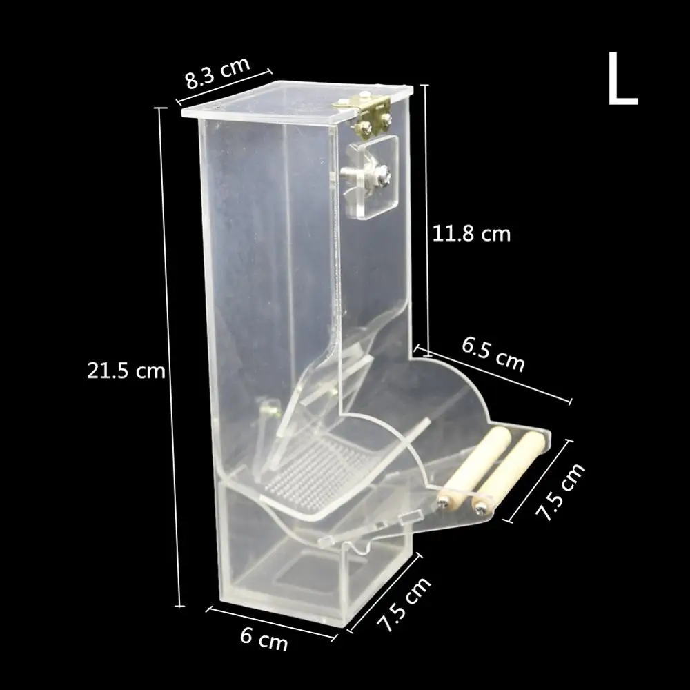 1 шт. птицы автоматические кормушки птичий корм ontacher птичий корм кормушки для голубей попугай Starling домашние птицы устройства подачи корма - Цвет: L