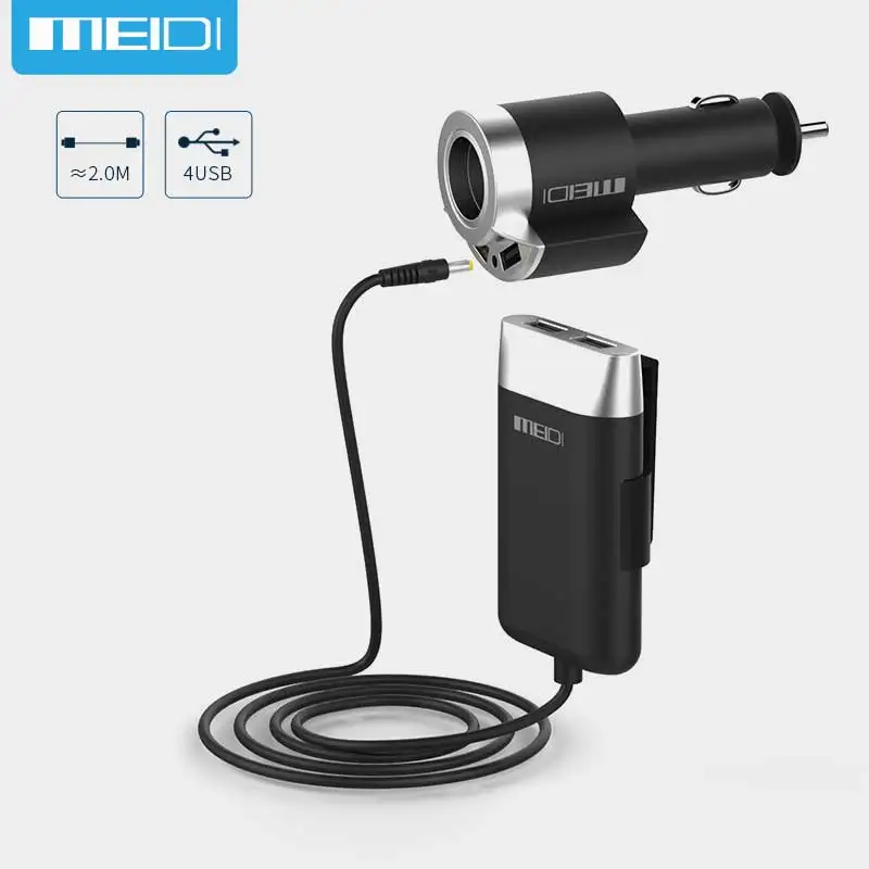 imágenes para MEIDI 5 Puertos USB Cargador de Coche y Adaptador para Encendedor de Cigarrillos con 2 M Cable para Teléfono Móvil para Unviersal Coche MPV portátil imágenes para MEIDI 5 Puertos USB Cargador de Coche y Adaptador para Encendedor de Cigarrillos con 2 M Cable para Teléfono Móvil para Unviersal Coche MPV portátil