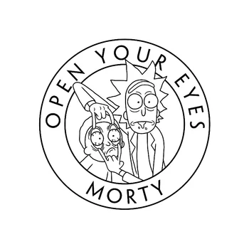 

1 PCS Round Rick and Morty Anime Decor Stamp DIY Self Inking Photosensitive Seal Without Handle Scrapbooking Planner Stamps