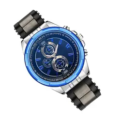 Мужские часы лучший бренд класса люкс кварцевые часы силиконовые наручные часы модные деловые Часы для джентльмена подарок Relogio