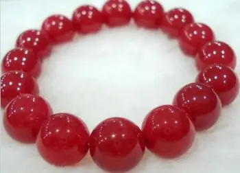 

Natural 12mm Dark Green Jade Round Gemstone Beads Stretchy Bangle Bracelet tall