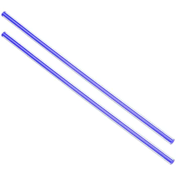 

Uxcell New Hot 2pcs 6mm Dia 250mm Length Straight/Spiral Line Dark Blue/Light Blue Solid Acrylic Plexiglass Round Rod PMMA Bar