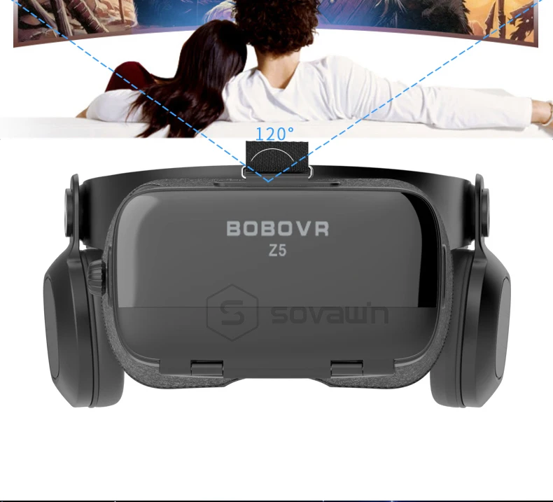 BOBOVR Z5 VR очки 3D Виртуальная реальность картонный шлем для Iphone Android смартфон с vr пультом дистанционного управления