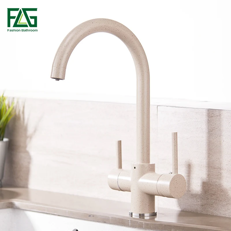  FLG Kitchen Faucet With Tap For Drinking Water 3 Way kitchen faucet with filtered water Cold and Ho