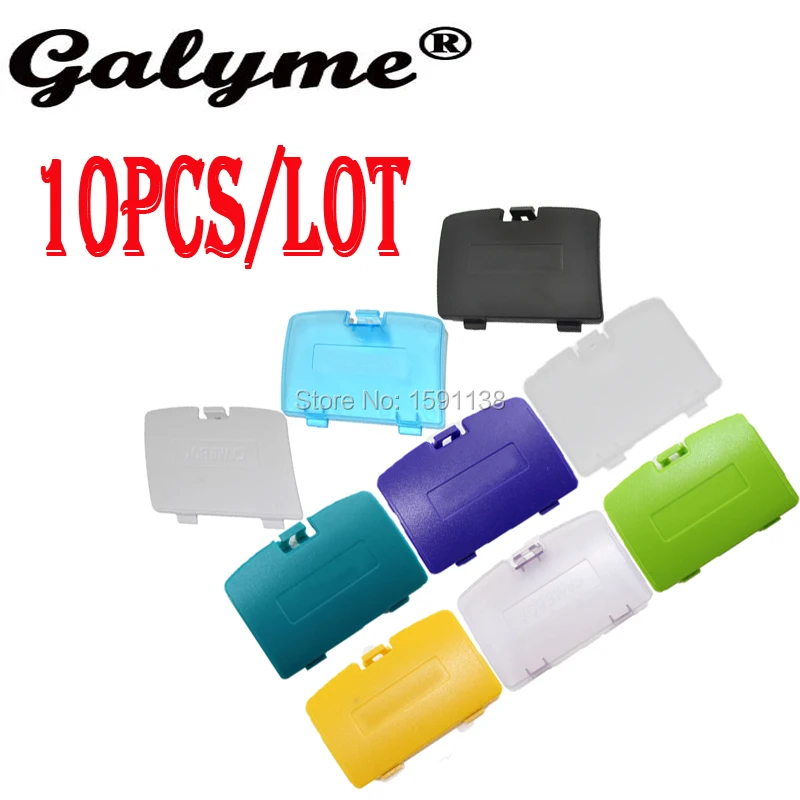 

10pcs/lot Optional Battery Covers Replacement for GameboyColor Housing Back Door Game Console Boy Color Advance Pack Pocket