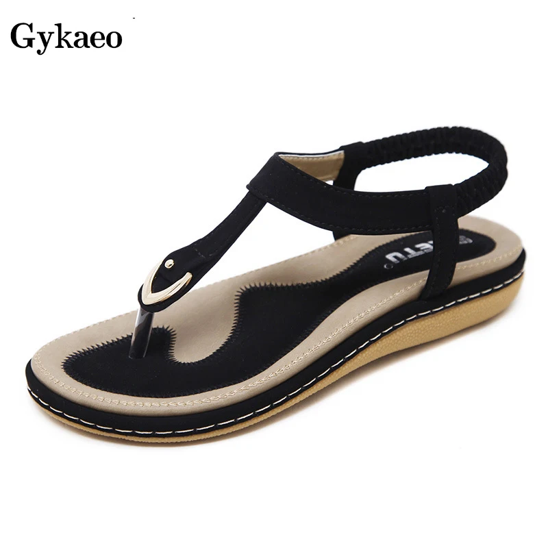 

2019 Summer New European and American Style Women Shoes Large Size Comfortable National Wind Sandals Zapatillas Mujer Sandalias