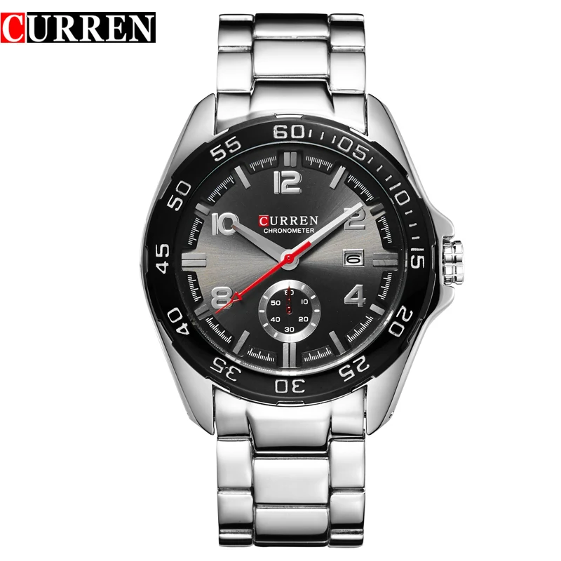 

CURREN Luxury Waterproof Men's Watches Calendar Quartz Watch Men Clock Military Steel Wrist watches relogio masculino 8113
