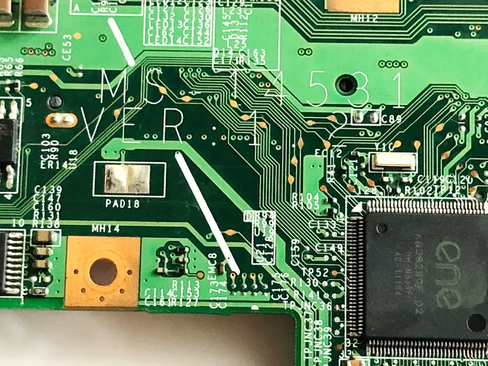 price reduction  Original FOR MSI MS-14531 Laptop motherboard MS-14531 VER 1.2 HM55 DDR3 tested good Free shipping