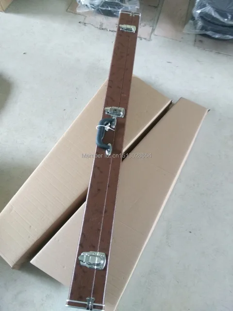 Best price at $104 Cheap high-grade imitation leather portable guitar suitcase Yellow Electro-acoustic guitar suitcase