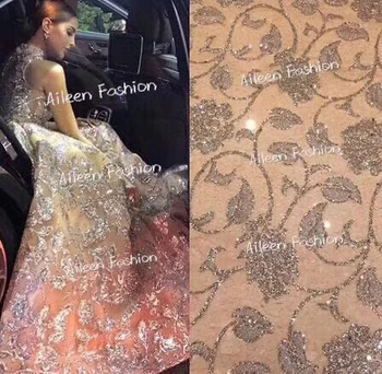 

Gold Glitter Lace embroidery lace accessories handmade diy wedding lace fabrics twill fabric Sequins