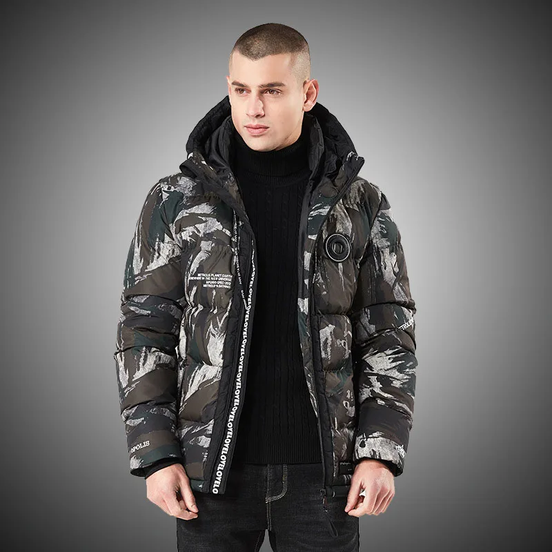 High Quality Camo Parkas Coats Men 2018 Winter Thick Cotton Military ...