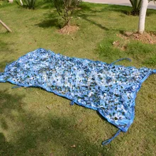 VILEAD 5 м широкая синяя камуфляжная сетка Военная армейская камуфляжная сетчатый солнцезащитный крем тент для охоты походная палатка пляжный зонтик