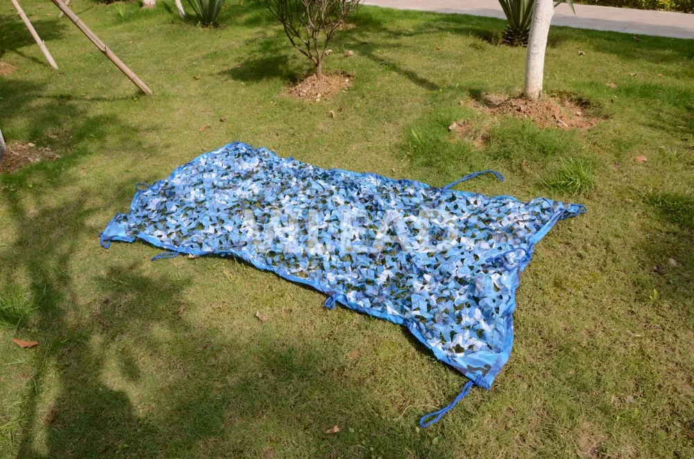 

VILEAD 5M Wide Blue Camouflage Nets Military Army Camo Netting Sun Shelter Car Awning for Hunting Camping Tent Beach Sunshade
