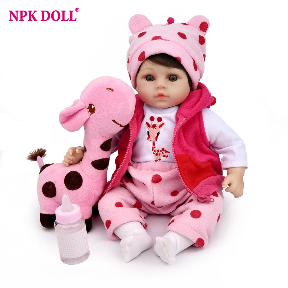 Handgemachte Reborn Puppe weiß gestrickte Kleidung Set für 30cm Baby Doll