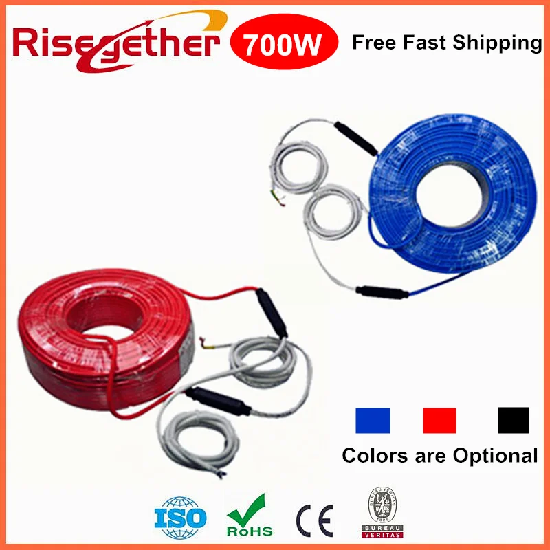 38.9 Meter Heating Floor Cable Wire 700W Electric Radiant Floor Heated