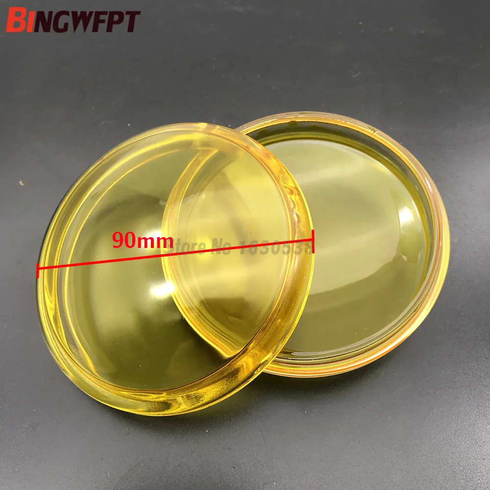 2 Pezzi Diametro 90Mm Fendinebbia Giallo Vetro Temperato Vetro Antiappannamento Per Honda Cr-V Crv Accordo Insight Crosstour Pilota Cr-Z Crz Fit