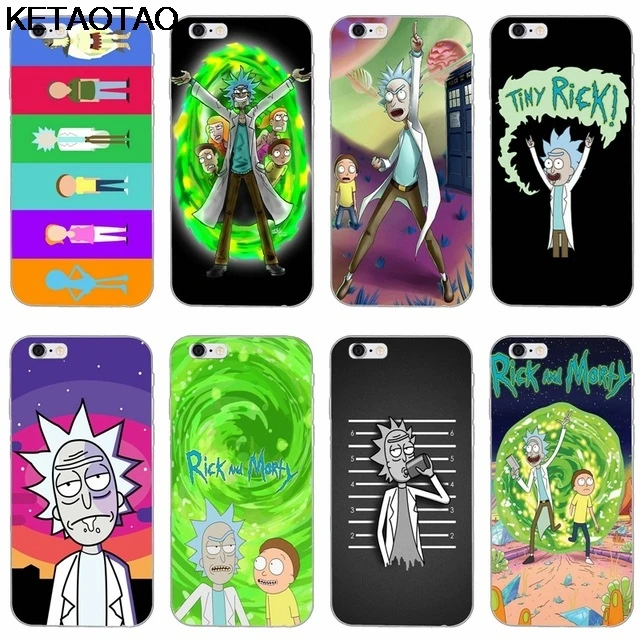 KETAOTAO/модные чехлы для телефонов с рисунком Рика и Морти iPhone 4S 5C 5S 6S 7 8 Plus X