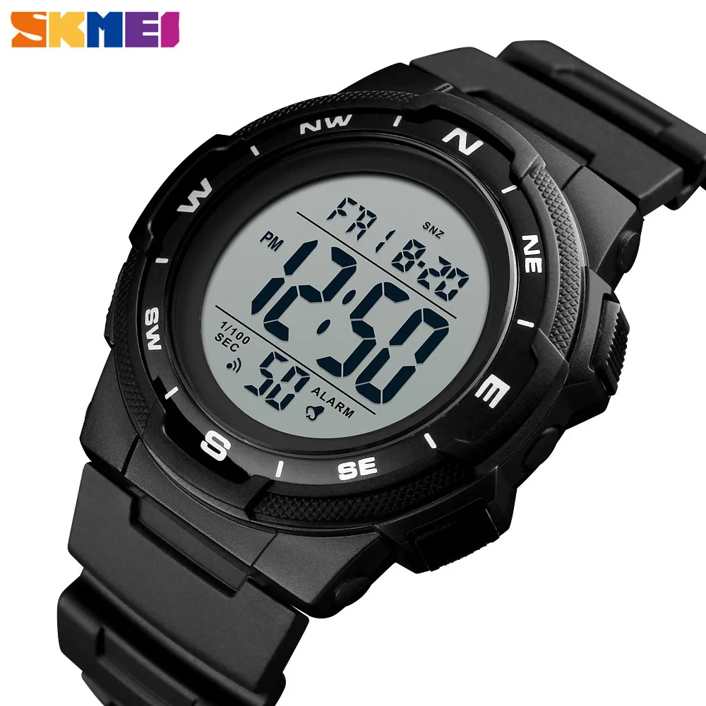 

SKMEI Outdoor Sports Watches Luxury Top Brand 5Bar Waterproof Digital Wristwatches Multifunction Male Clcok reloj hombre 1423