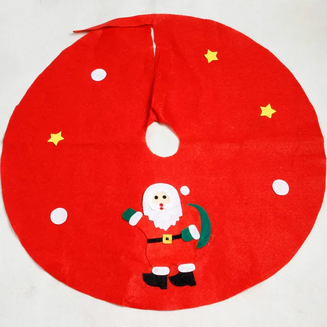 

eTya Christmas Tree Skirts Red Santa Clause Snowman Xmas Tree Skirts Christmas Tree Decorations New Year Navidad Decor for Home