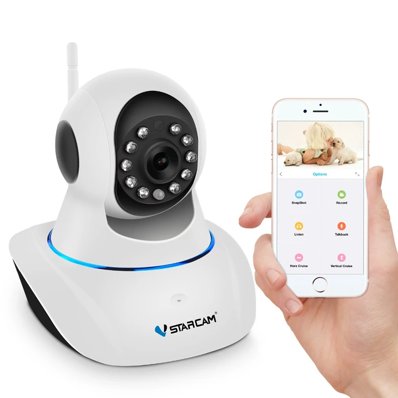 

VStarcam C25 Free Shipping Wireless IP Camera 720P HD Plug&Play Indoor Pan & Tilt Security Surveillance Dome Camera