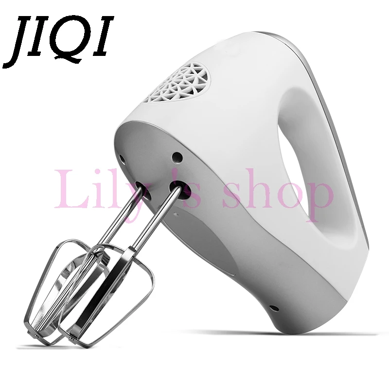 

JIQI Small electric eggs blender food dough mixer beater Double heads egg stirring cream Hand Whisk Mini Baking kitchen tools EU